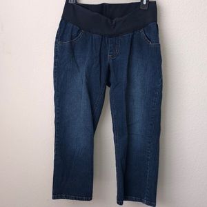 Motherhood maternity denim capris